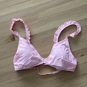 Victoria’s Secret Baby Pink Ruffle Bikini Swim Top